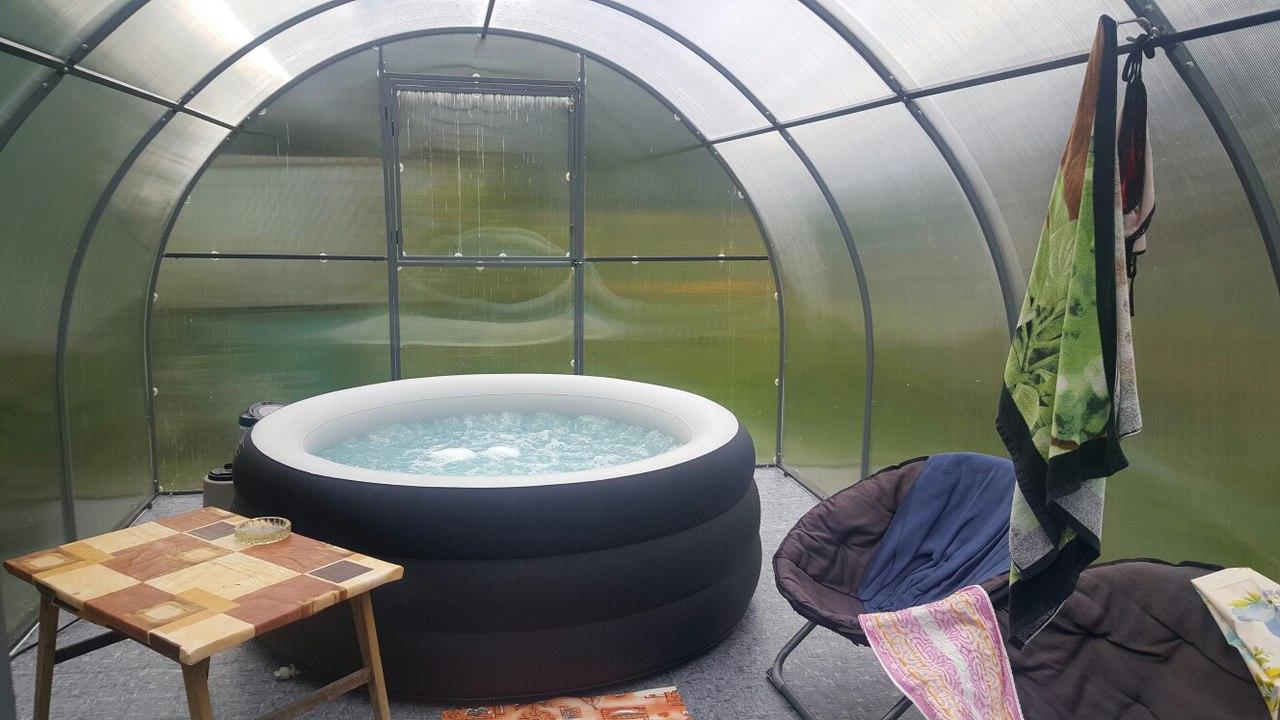 Бассейн в парнике из поликарбоната своими руками: фото, видео