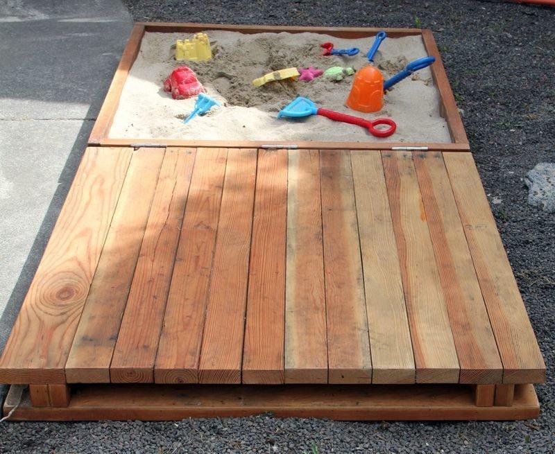 Как сделать песочницу из поддонов своими руками: пошагово, фото