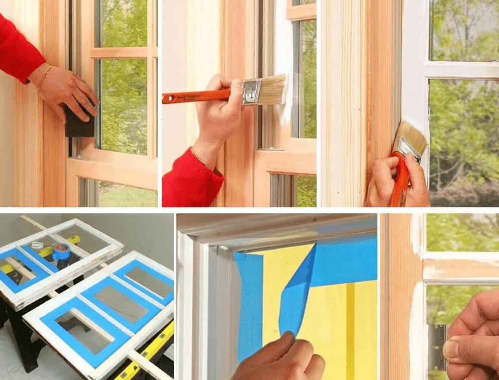 Чем и как правильно покрасить деревянные окна снаружи и внутри