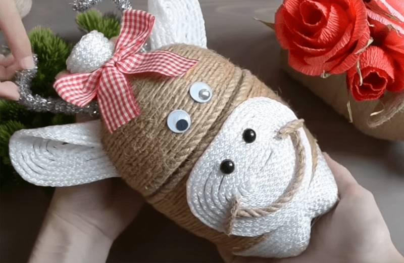 Бык из пластиковых бутылок своими руками: как сделать пошагово