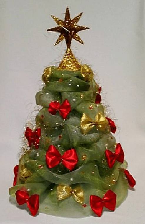 Как сделать елочку из органзы своими руками