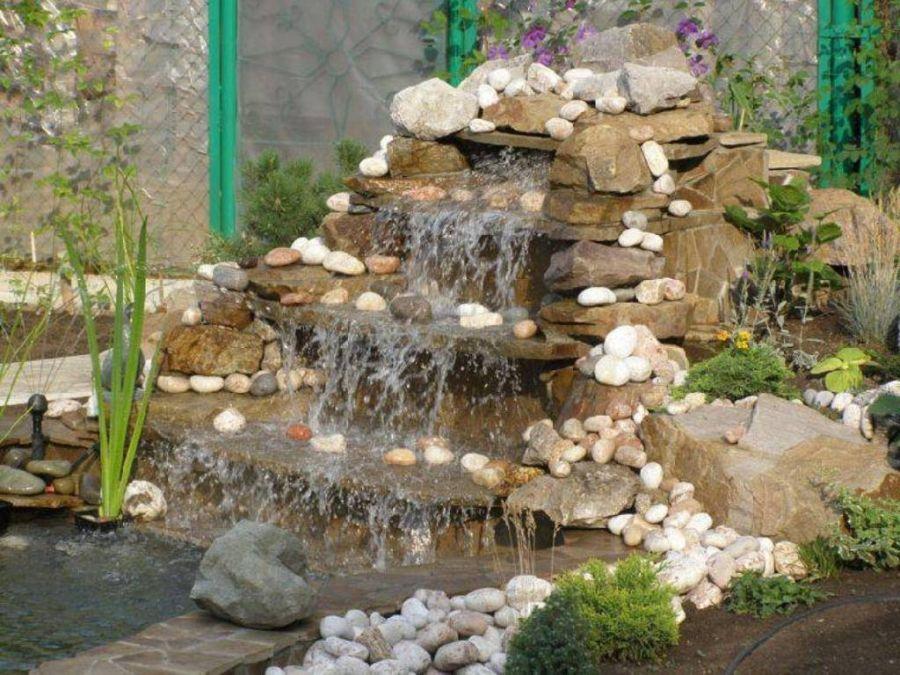 Искусственный водопад на участке своими руками: как сделать, без насоса, из камней