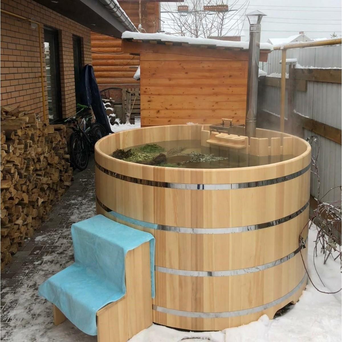 Купель своими руками на даче: деревянная, из бетона, из полипропилена, как сделать