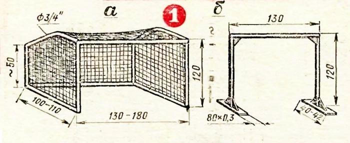 Как сделать футбольные ворота из пластиковых труб, дерева своими руками