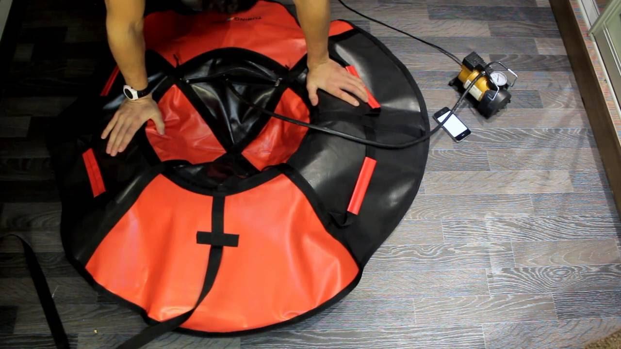 Как правильно надуть ватрушку (тюбинг) для катания в домашних условиях