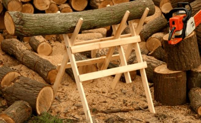 Козел для распилки дров своими руками: чертежи с размерами, как сделать