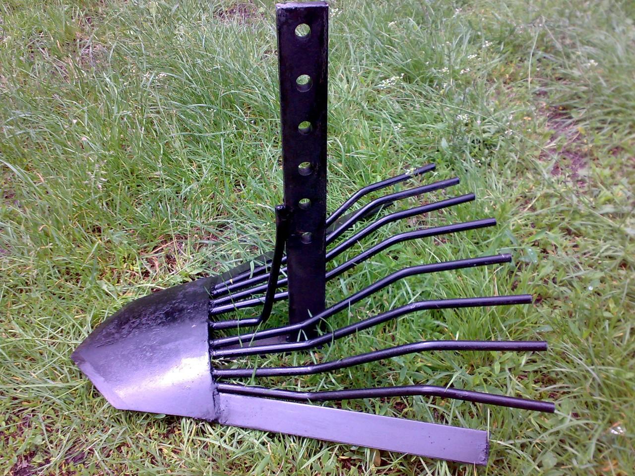 Как сделать и настроить самодельную картофелекопалку для мотоблока