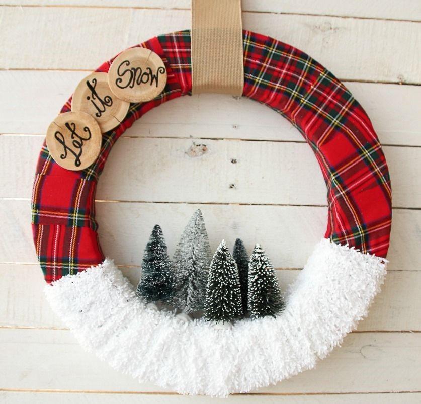 Как сделать рождественский венок из подручных материалов, пробок