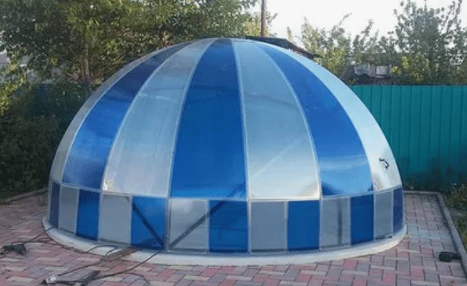 Как сделать купол для бассейна своими руками: для круглого, каркасного, складной