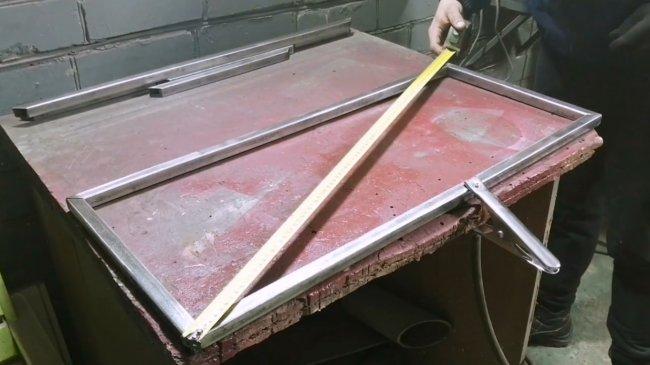 Подставка для обуви из профильной трубы своими руками