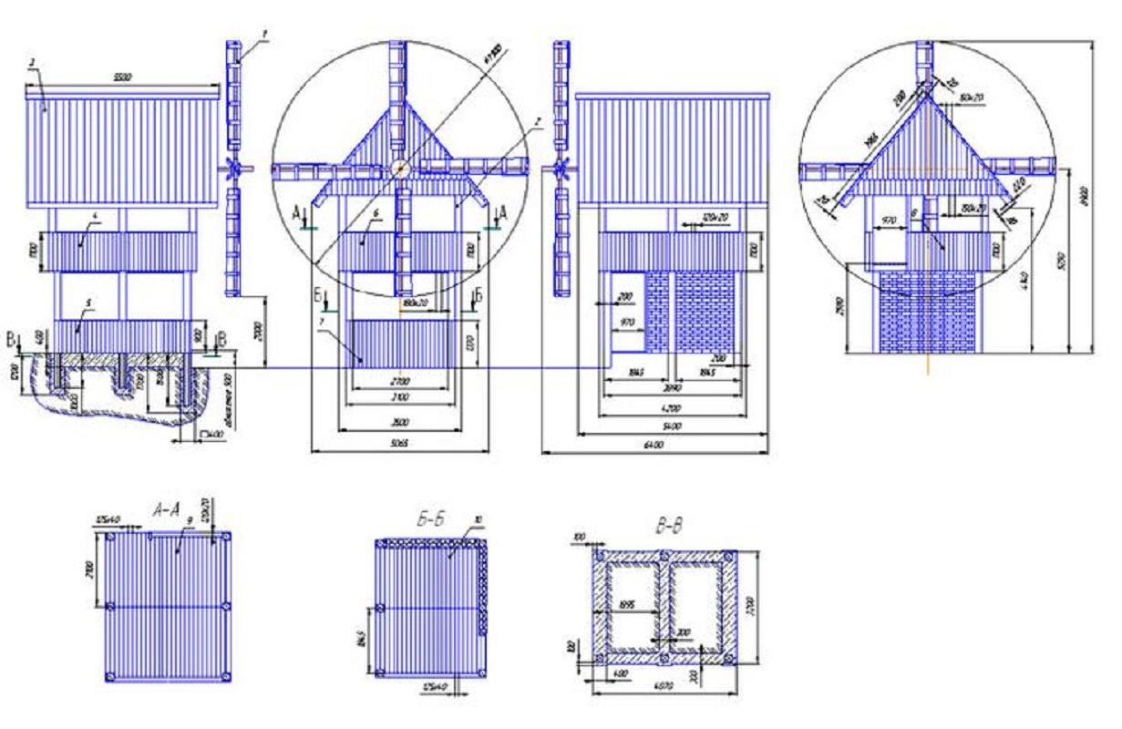 Как сделать декоративную ветряную мельницу для сада своими руками