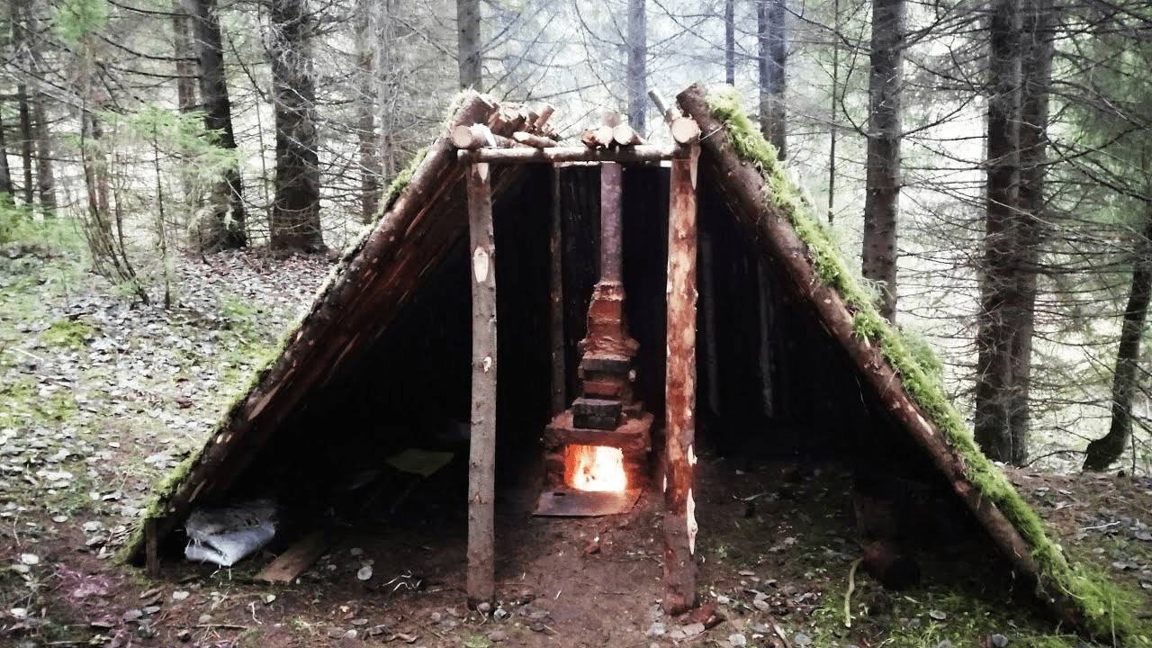 Как построить шалаш в лесу своими руками