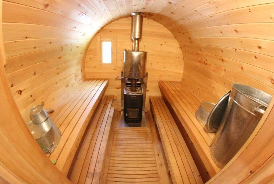 Как сделать баню-бочку своими руками