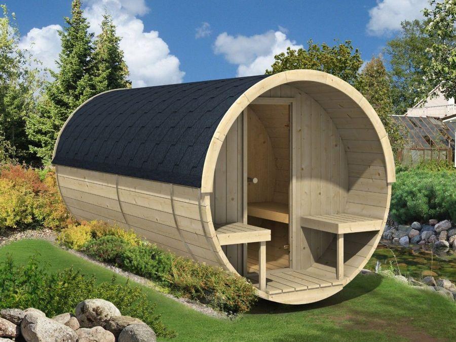 Как сделать баню-бочку своими руками