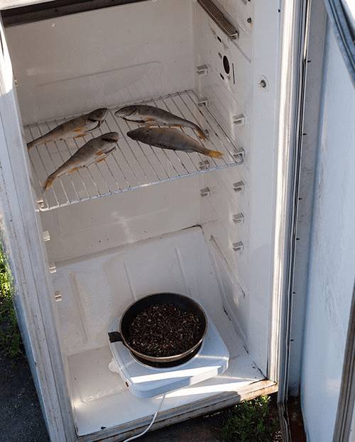 Как сделать коптильню из холодильника своими руками