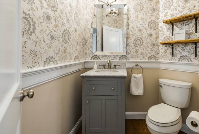 Обои для туалета в квартире: лучшие, как выбрать, фото, дизайн, отделка