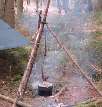 Как сделать треногу для казана своими руками