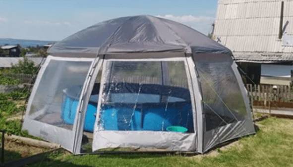Как сделать купол для бассейна своими руками: для круглого, каркасного, складной