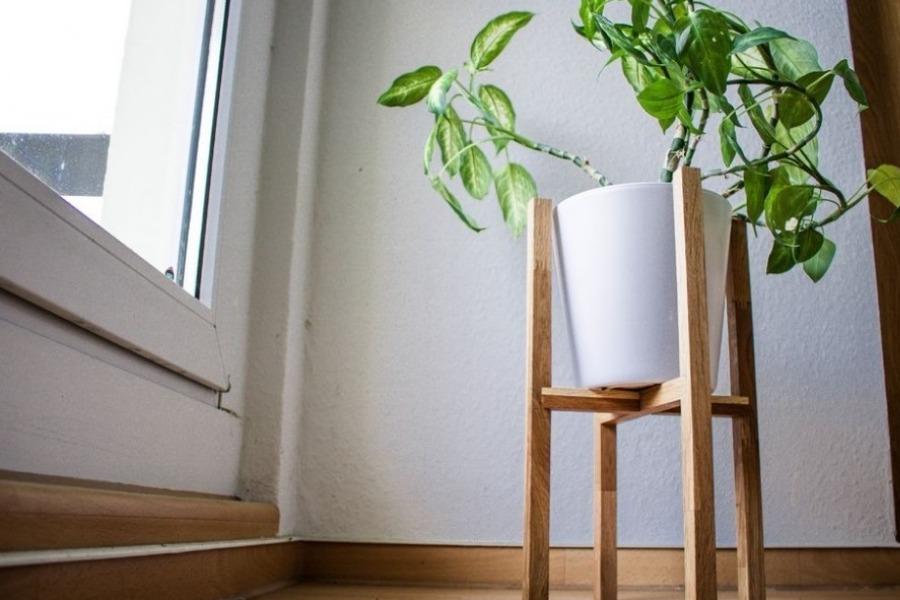 Деревянная подставка для цветов своими руками: напольная, фото