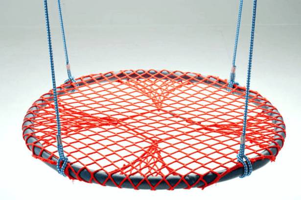 Как самому сделать качели-гнездо своими руками: круглые, из обруча и веревки, видео