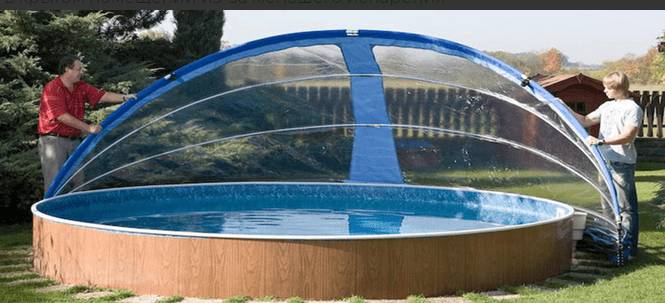 Как сделать купол для бассейна своими руками: для круглого, каркасного, складной