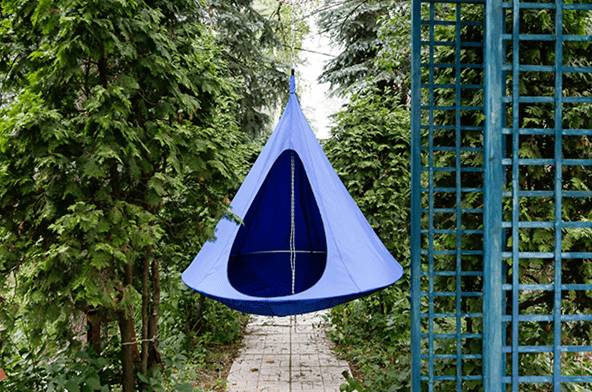 Как самому сделать качели-гнездо своими руками: круглые, из обруча и веревки, видео