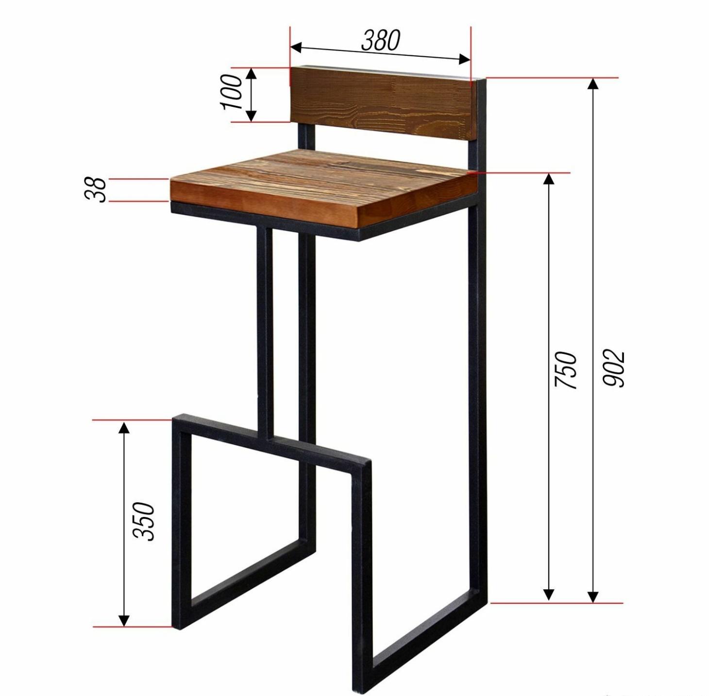 Как собрать барный стул своими руками: со спинкой, деревянный, из профтрубы, фото