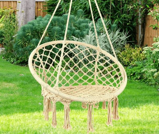 Как самому сделать качели-гнездо своими руками: круглые, из обруча и веревки, видео