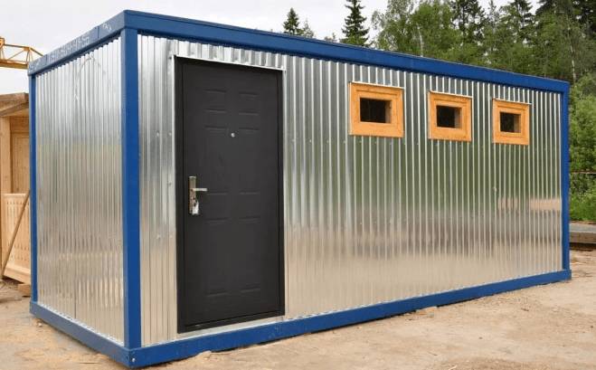 Металлическая бытовка своими руками для дачи: пошаговая инструкция, как сделать