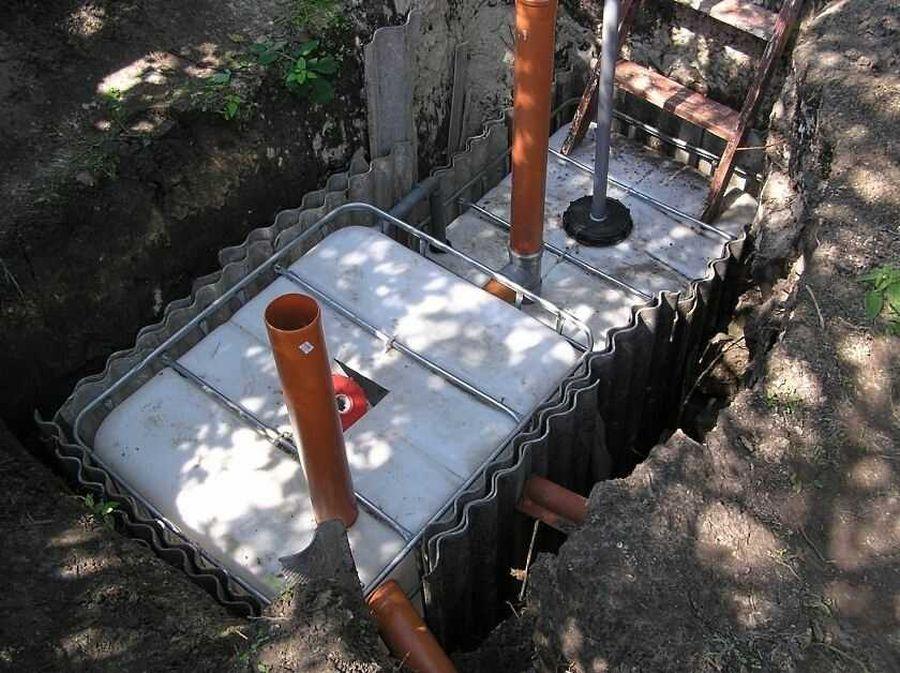 Как сделать септик из еврокубов своими руками: без откачки, схема, чертежи