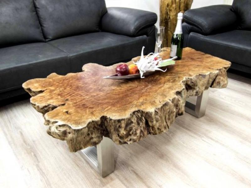 Столик из спила дерева своими руками: как сделать, фото