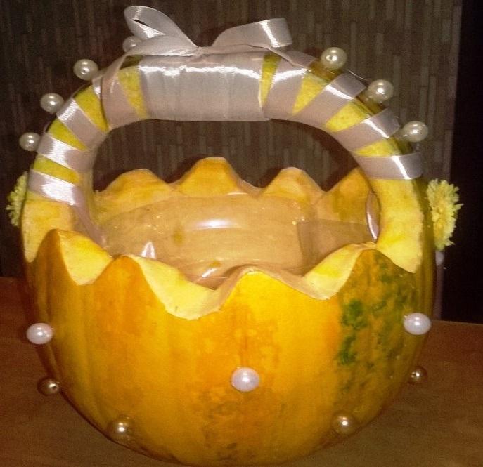 Как сделать корзинку из тыквы своими руками: пошаговая инструкция, фото