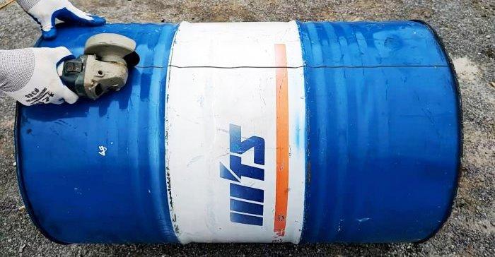 Как сделать мангал из бочки на 60, 100, 200 литров своими руками