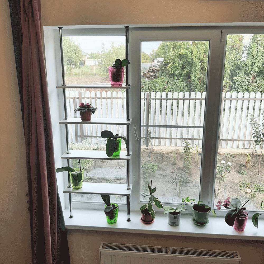 Стеллаж для цветов своими руками: фото, чертежи, из дерева, на подоконник