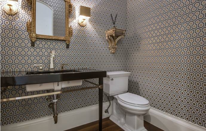 Обои для туалета в квартире: лучшие, как выбрать, фото, дизайн, отделка