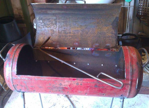 Как сделать коптилку из газового баллона своими руками