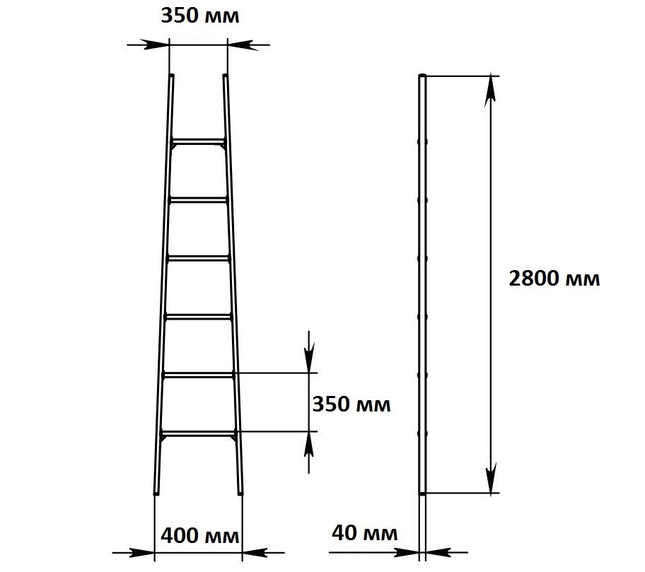 Как сделать приставную деревянную лестницу своими руками