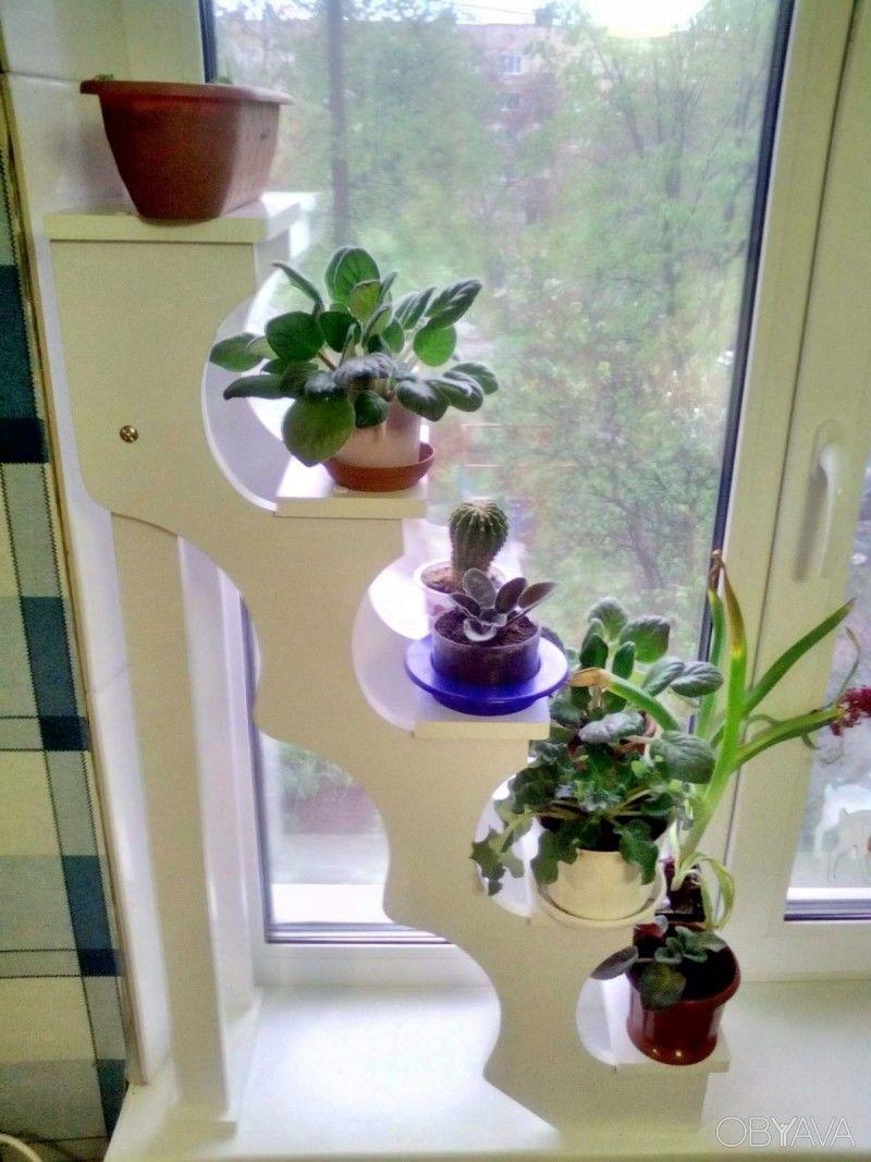 Стеллаж на подоконник для цветов своими руками