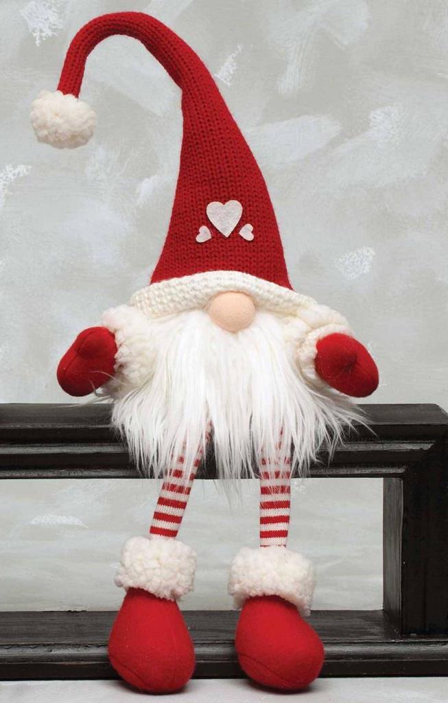 Рождественский гном: как сделать, сшить из фетра, крючком, спицами, фото