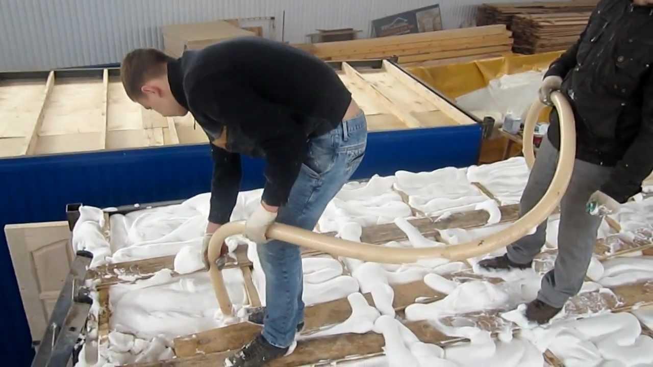 Утепление стен дома пеноизолом