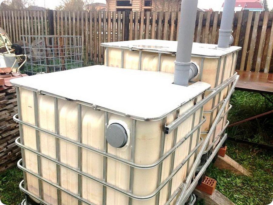 Как сделать септик из еврокубов своими руками: без откачки, схема, чертежи