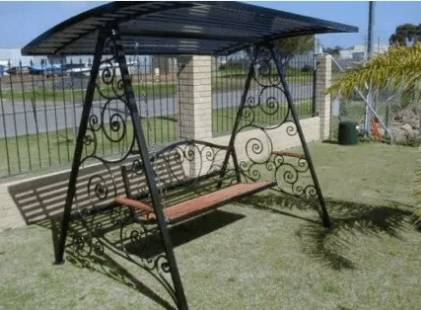 Качели из металла своими руками для дачи: детские, как сделать, чертежи, на подшипниках