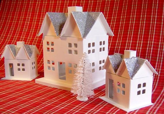 Рождественская деревня своими руками: шаблоны, мастер-классы, фото