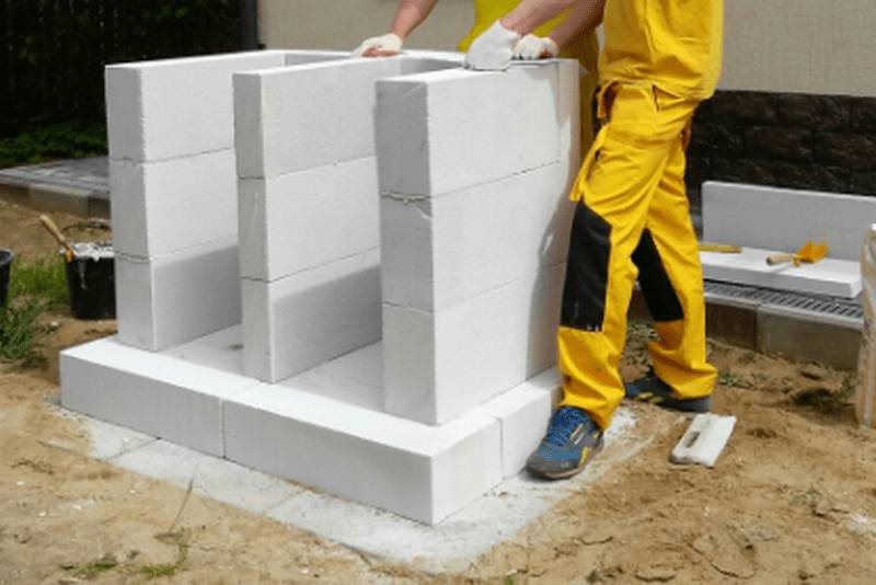 Как сделать мангал из блоков: газобетона, бетонных, керамзитобетонных