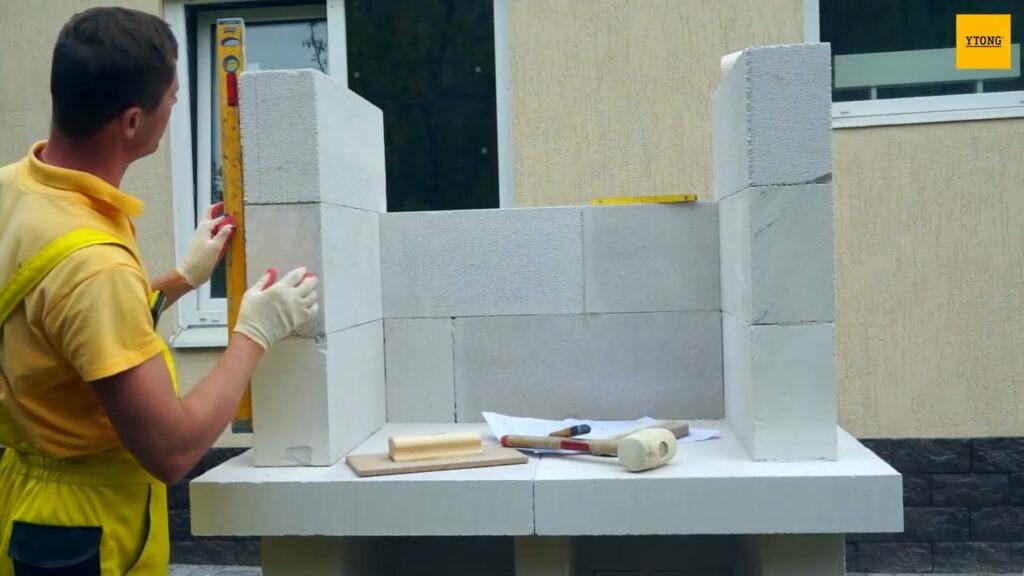 Как сделать мангал из блоков: газобетона, бетонных, керамзитобетонных