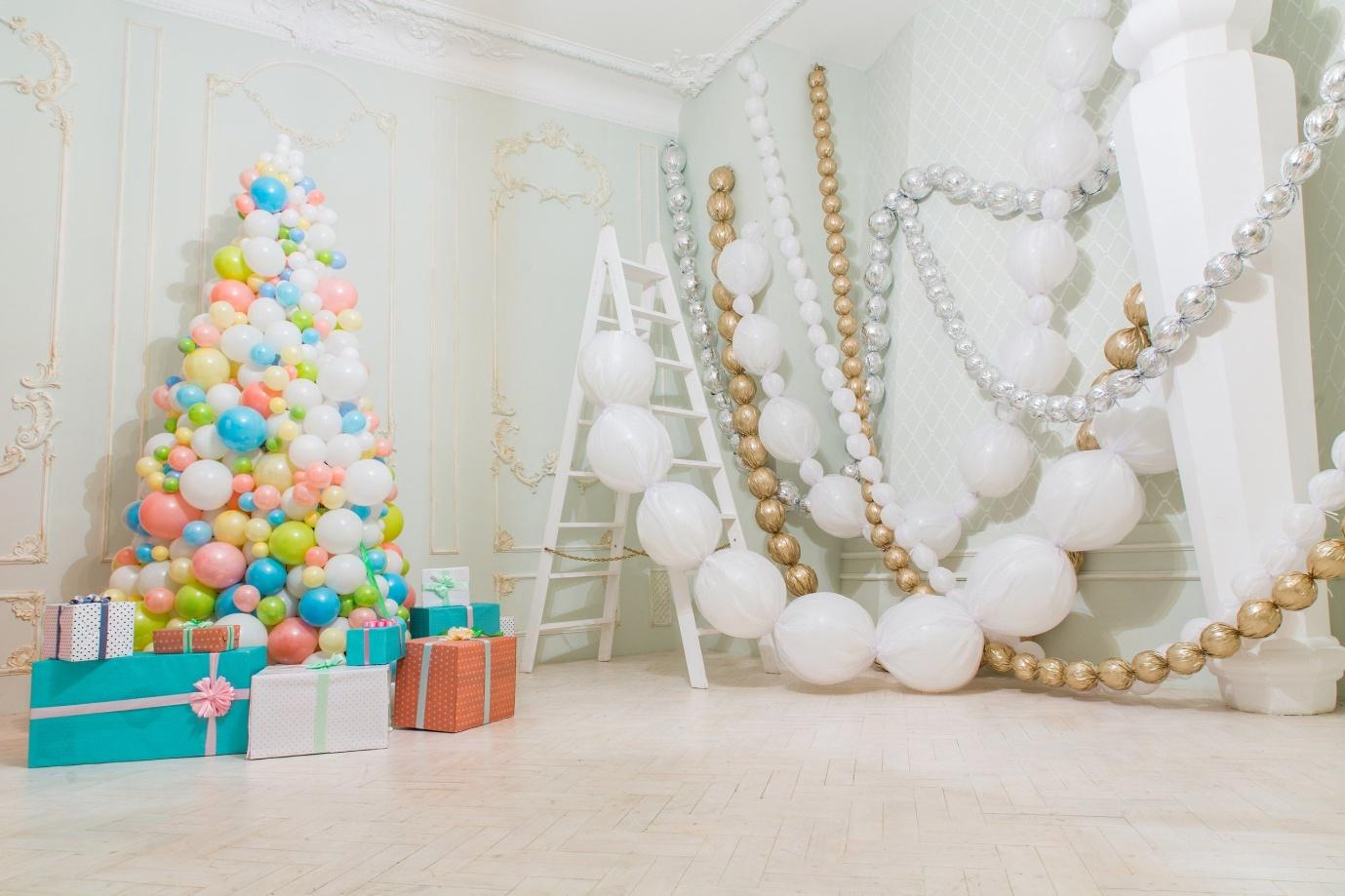 Как сделать елку из воздушных шаров своими руками