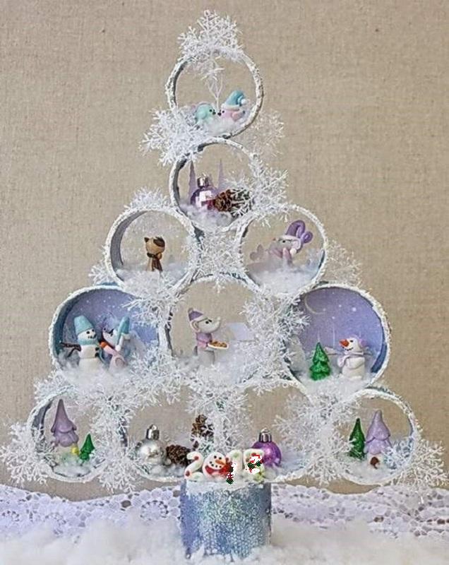 Как сделать елку из втулок от туалетной бумаги, бумажных полотенец