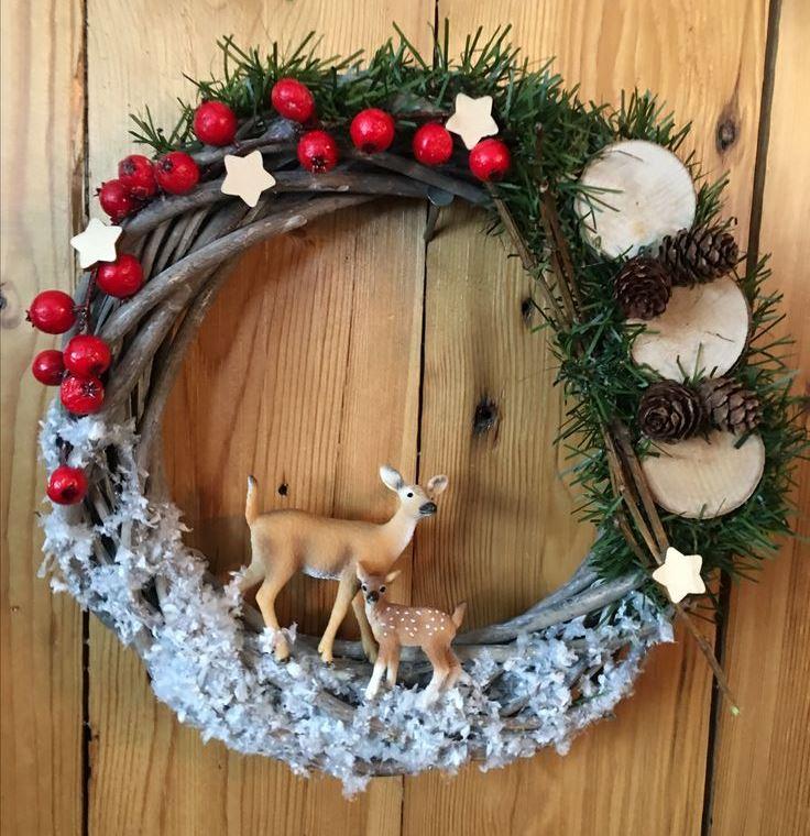 Рождественский венок из веток: как сделать своими руками, пошагово