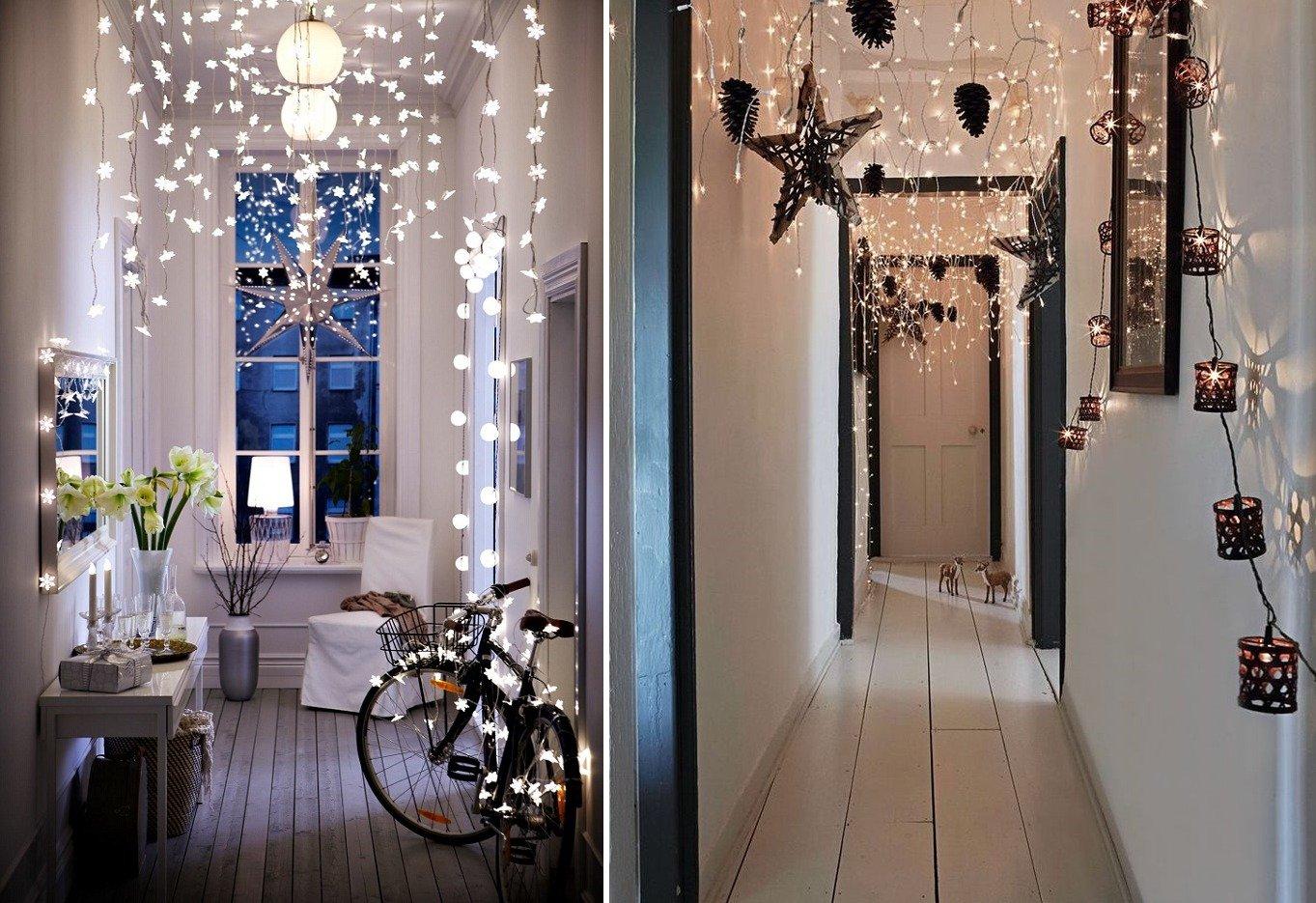 Как прикрепить гирлянду к стене: с обоями, без гвоздей