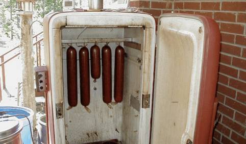 Как сделать коптильню из холодильника своими руками